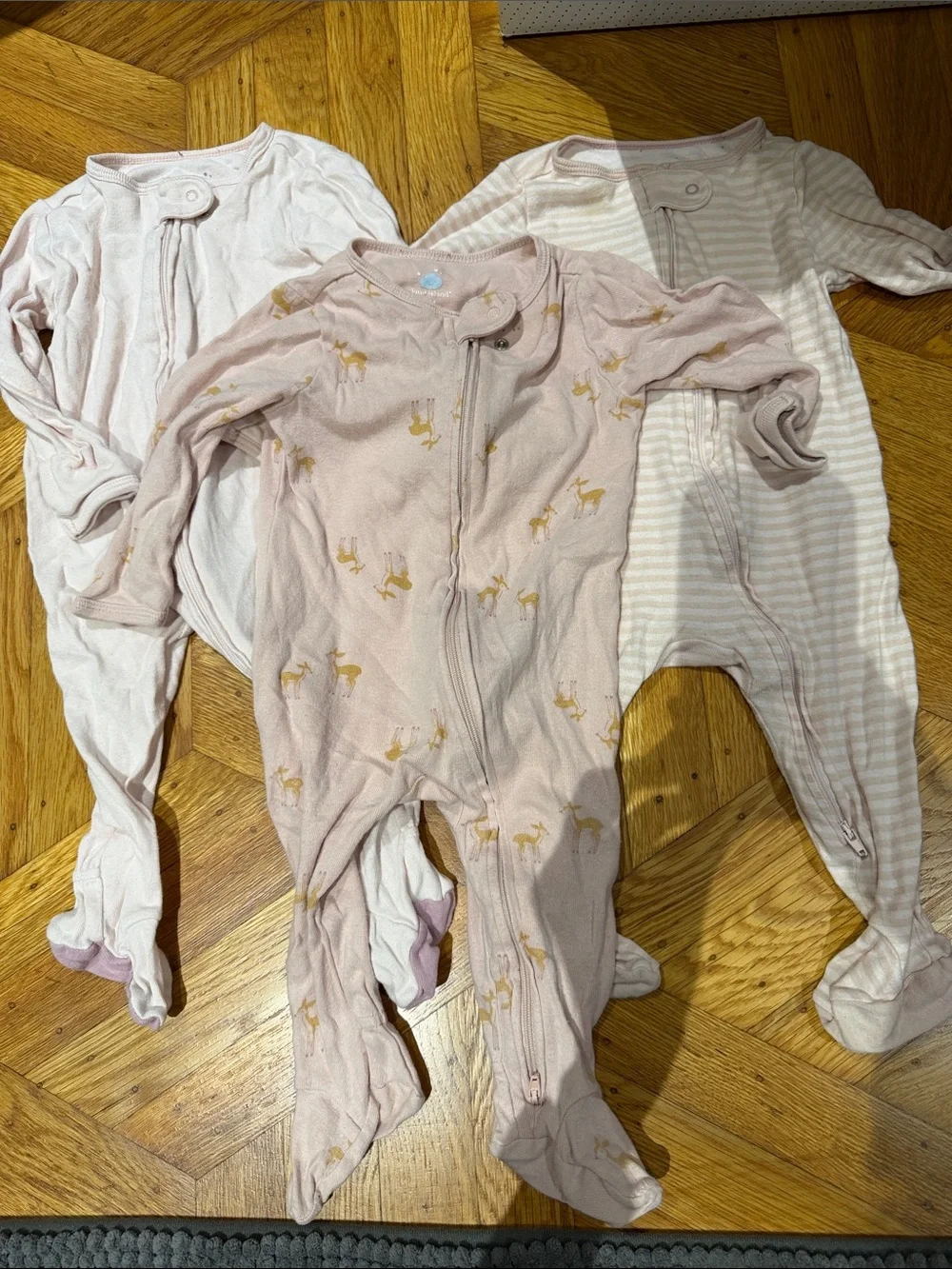 Cloud island 6-9 months onesies footed pajamas